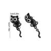 Simple Black Cat Ear Studs Cute Cartoon Earrings Fashion Black Cat Earrings  Jewelry Gifts