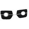 Pair of Bumper Fog Light Bezel With Decorative Trim ABS Plastic Long Lasting 51117188383 Replacement for X6 E71 E72