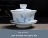 Chaxun Celadon Mutton Fat Jade Porcelain Gaiwan Tea Set