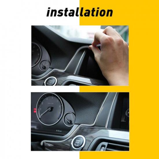 LED Auto Car Interior 12V Decor Atmosphere Wire Strip Light Accessories Lamp EAD