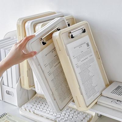 Multifunktionale Prüfungsmappe mit Klemme A4 Dokumentenorganisator Transparent Wasserdicht Schreibunterlage