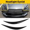 Headlight Eyelid Eye Eyebrows Lid Brow Gloss Black ABS For Infiniti Q50 2014-23