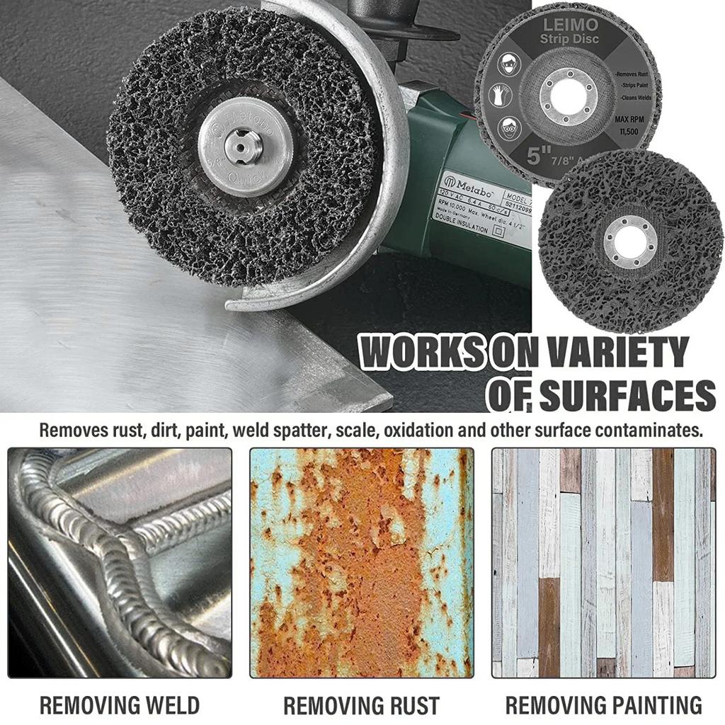 1PCS100/115/125mm Coral Disc Poly Strip Disc Disc cu clapete pentru roată de șlefuit cu diamante pentru polizor unghiular Îndepărtarea vopselei Curățare abraziv