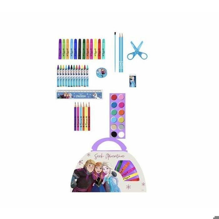 Kit de Dessin - FROZEN - Multicouleur - 50 pièces - Pour enfants dès 3 ans - Accessoires inclus