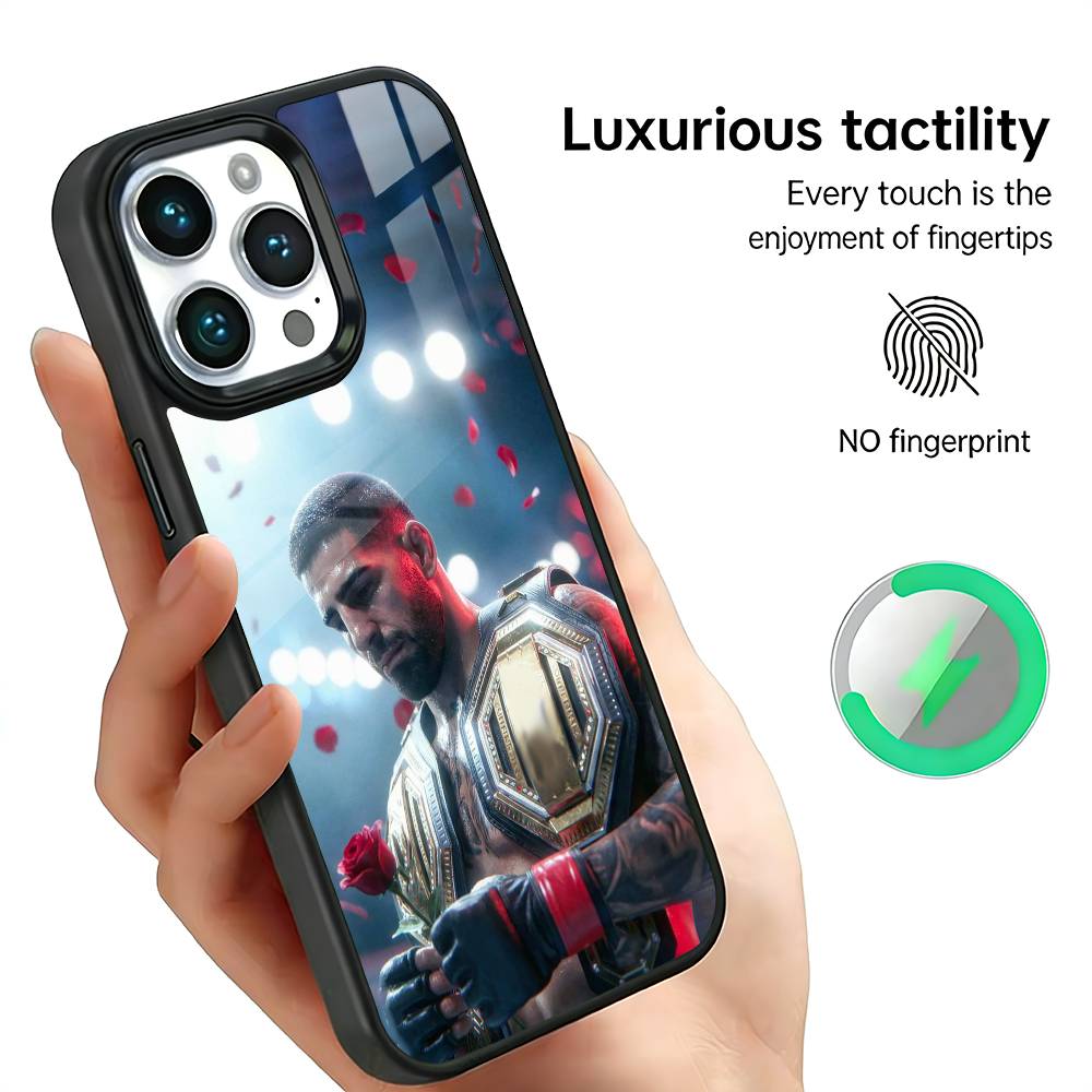 Boxing I-Ilia T-Topuria Phone Case For iPhone17,16,15,14,13,12,11 Plus,Pro Max, New Magnetic Wireless Charging