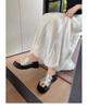 Pleated thick-soled outer wear cool slippers women's 2025 summer new fashion versatile casual one-pedal beach slippers
