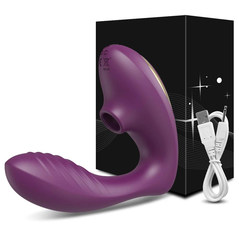 Clit Sucker Vibrator for Women Vagina G-Spot Vibrator Clitoris Stimulator Female Masturabtor Adult Goods Sex Toy for Women Dildo