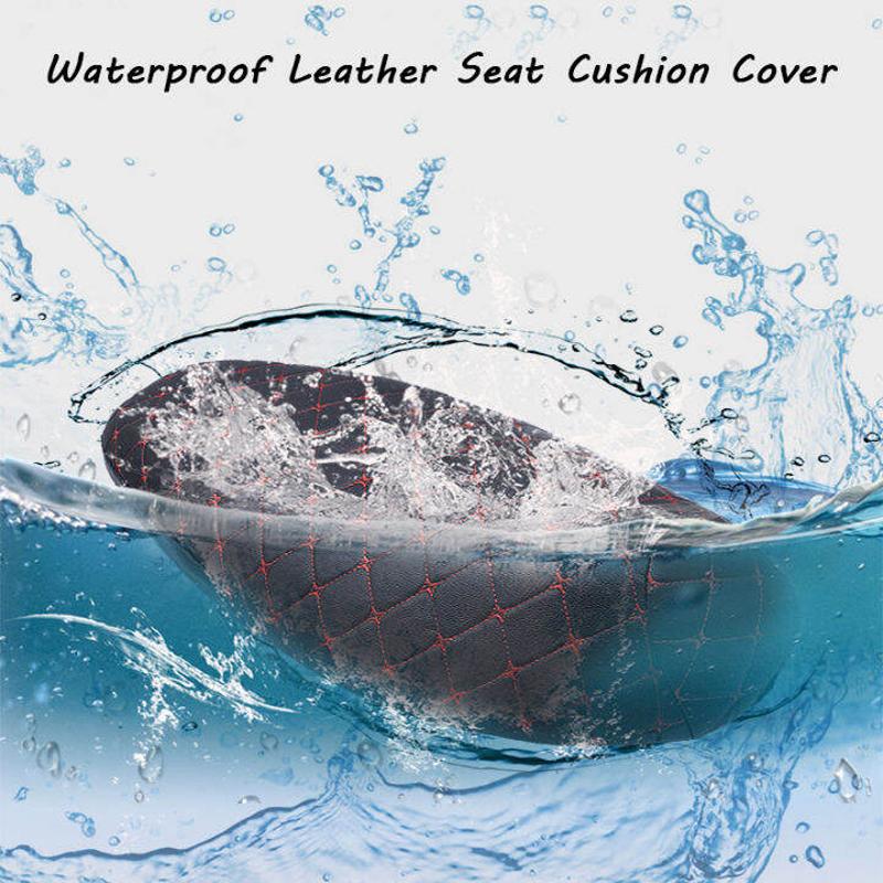 BLALION Motorcycle Seat Cover Thickened Waterproof Anti-skid Seat Protection 3D Faux Leather Seat Pad Protective Cover for Moto