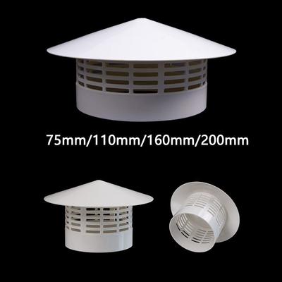 75-200mm Stove Pipe Protector Cover PVC Roof Duct Vent Durable Rain Pipe Cap  Ventilation System