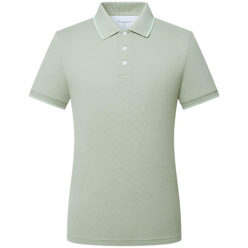 CAMICISSIMA Men s Business Casual Short-Sleeve Polo Shirt 52