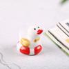 Cute Duck Ceramic Chopstick Holder Tableware Japanese Underglaze Restaurant Simple Oval Spoon Bracket Utensil for Kitchen