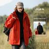 Rose Huang Yimei Promi-Stil Wasserabweisende 3-in-1 Abnehmbare Windjacke