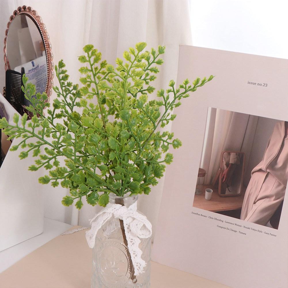 Plastic Artificial Maidenhair Fern Plants Handmade Fake Plant  Home Garden Decor