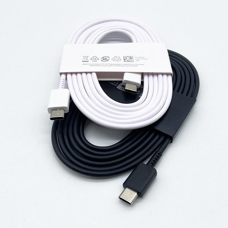 For Samsung 45W/25W PD Fast Charger Cable USB C To Type C Data 3A USB Cable For Galaxy S24 S23 Ultra For iphone 15 Pro Max