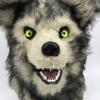 Realistic Wolf Scary Horror Mask with Moving Halloween Costume Mask, Mouth, Animal-themed (Wolf) [Product Code]