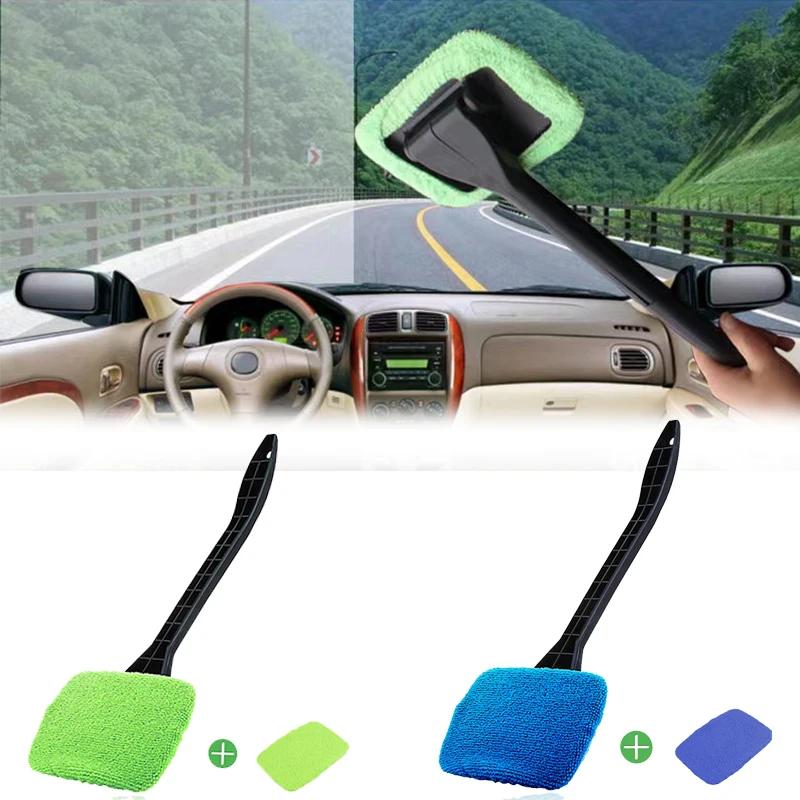 

Набір щіток для миття вітрового скла нового автомобіля Cleaning Wash Tool Auto Cleaning Wash Склоочисник з довгою ручкою Очищувач склоочисника з мікрофібри синій