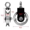 Quiet&Smooth Cable Pulley Wheel Maximum 353LBS Load Cable Pulley  for Gym Equipment