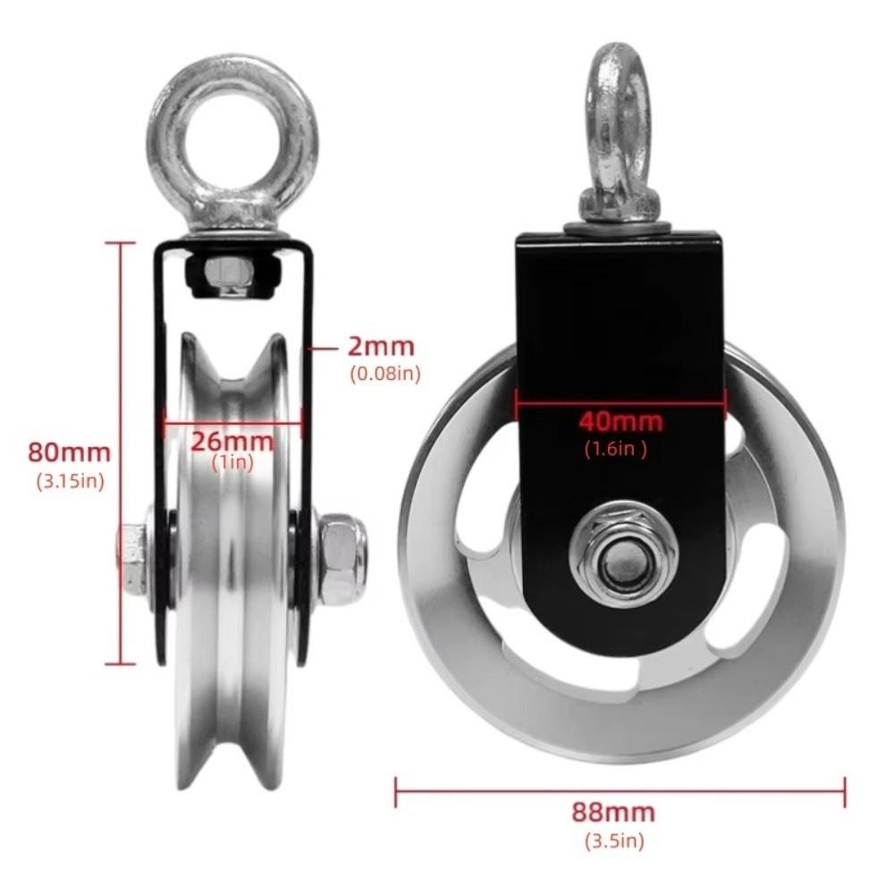 Quiet&Smooth Cable Pulley Wheel Maximum 353LBS Load Cable Pulley for Gym Equipment