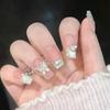 Verlaufende Bernstein-Goldfolie Abnehmbare Nagelsticker - Herbst/Winter-Kollektion