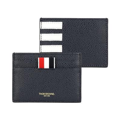 Thom Browne Peněženka na karty Pebble Grain 4 Bar Stripe Uaw075a 00198 415