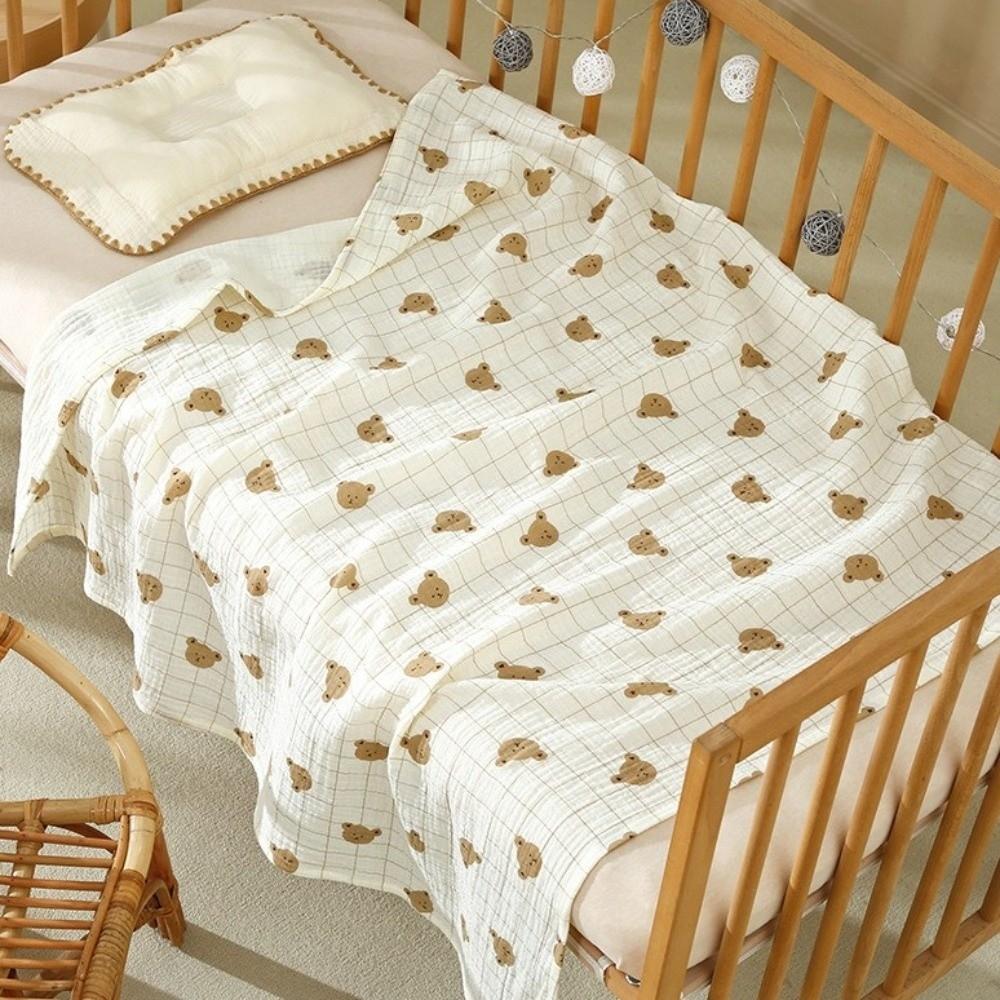 Soft Muslin Swaddle Cotton Kids Bath Towel Fashion Baby Blanket  Girls