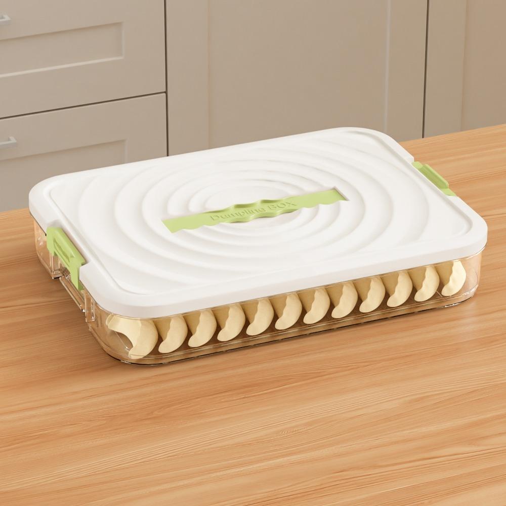 Plastic Dumpling Storage Box Sealed Multi-Layer Food Egg Frozen Box Large Capacity with Lid Food Storage Container Kitchen