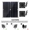 12W Solar Powered Fan Solar Exhaust Fan Ventilation Solar Shed Fan for Greenhouses, Chicken Coops, Shed, Dog House