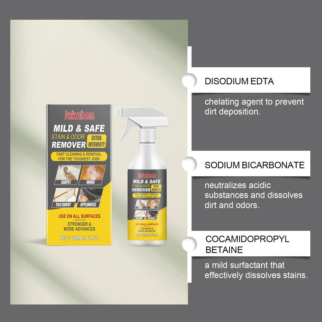 Stain Removing Foam Cleaner Clean Bathroom Kitchen Countertops Floors Wood Multi-Surface Cleaner