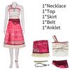 Moana Cosplay Costume Set For All Ages Stunning Moana Outfit With Skirt Top And Accessories