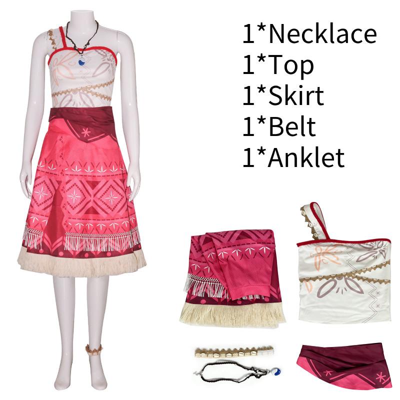 

Disney Moana 2 Cosplay Costume Cartoon Role Dress Up Outfit Party Halloween 3XL