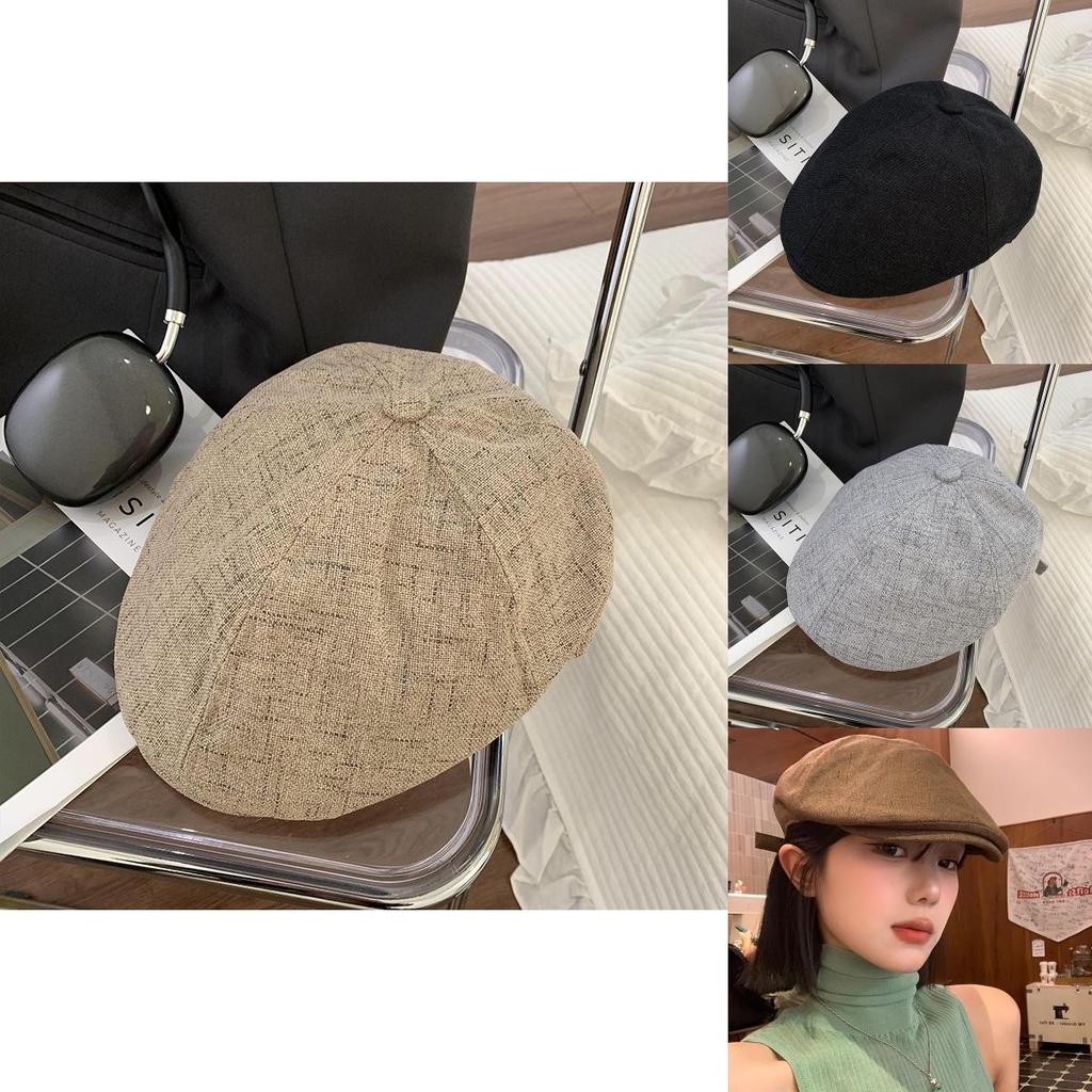 Vintage-inspired Unisex Embroidered Beret Hat For Casual Street Style Looks