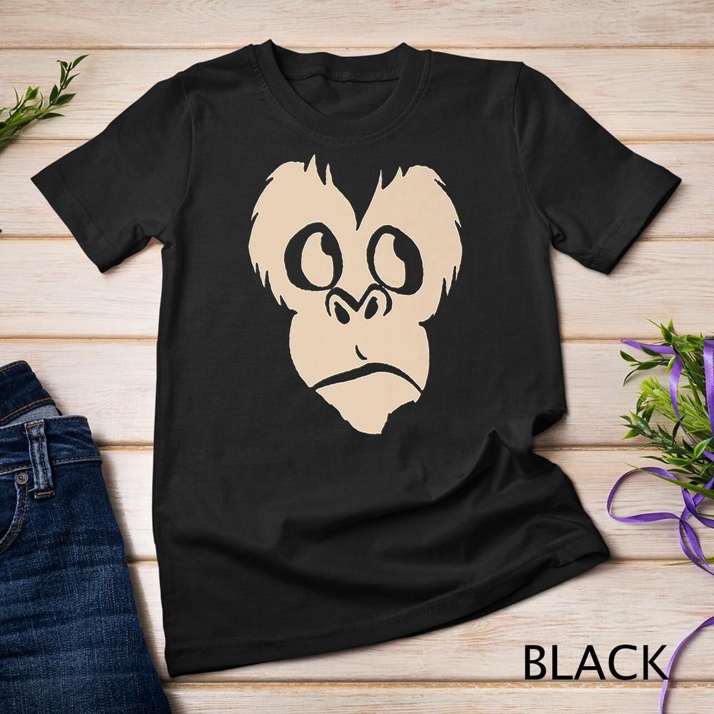 Милая Футболка с Лицом Обезьяны Обезьяна, Горилла, Примат, Шимпанзе Унисекс Футболка 2XL