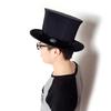 Cosplay Fedoras Cap Flat Top Hat Adult Unisex Magician Hat Masquerade Balls Cap