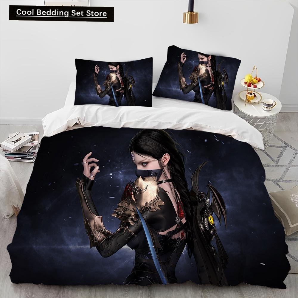 3D Lost ARK Game Gamer Cartoon Comforter Bedding Set,Duvet Cover Bed Set Quilt Cover Pillowcase,king Queen Size Bedding Set Kids