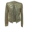 Women's Cardigan Long Sleeve Shiny Sequin Coat Open Front Casual Female Jacketc