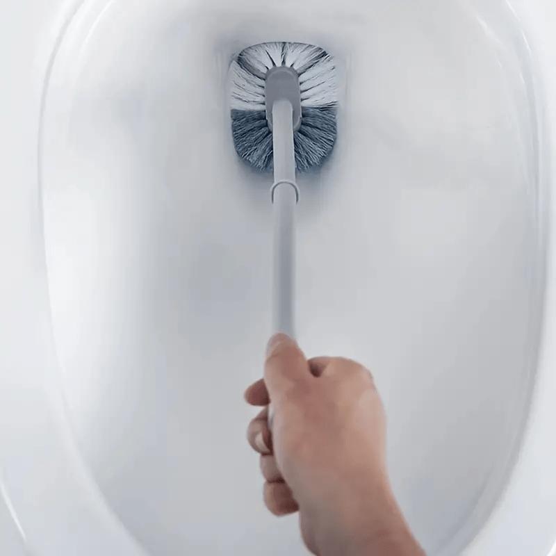Escova de Vaso Sanitário Ergonômica Tipo C com Cabo Longo - Limpeza Manual Profunda de Sulcos para Banheiro, Vaso Sanitário, Cozinha, Quarto, Carro - Reutilizável, Portátil