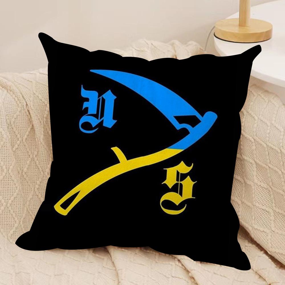 Forward O-Observations Group Cushion Cover Soft Plush Fabric Double-Sided Printed Sofa Cushion Cover for All Seasons Home Decor