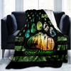 1PC Custom Name American Flag Paw Print outdooor Flannel blankets Patterns Throw Blanket All-Season Soft Gift for Couch, Bed, Camping gifts