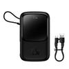 Powerbank Baseus Qpow Pro with USB-C, USB-C, USB Cable, 10000mAh, 22.5W (Black)