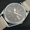 JAPAN VINTAGE REFURBISHED SEIKO 5 AUTOMATIC 6309A MENS BLACK WATCH a442147-4