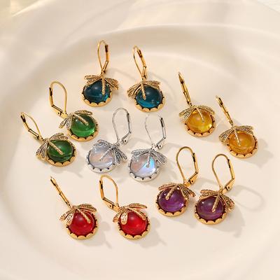 Creative Vintage Dragonfly Crystal Pendant Earrings Glamour Women Jewelry Party Bohemian Earrings