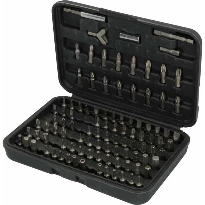 Jeu d'embouts de vissage | 100 pièces - Brilliant Tools BT053100 - Coffret vissage