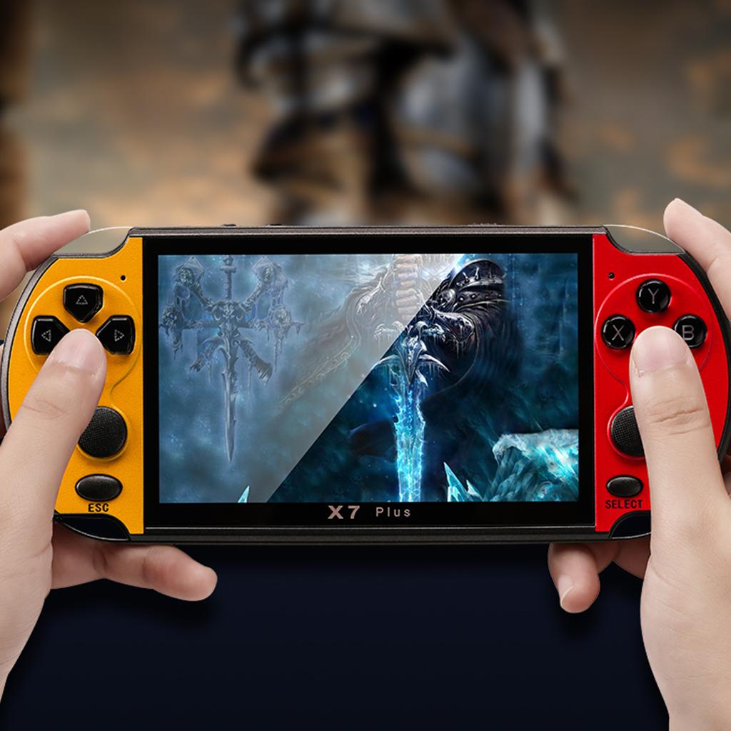 X7Plus Handheld Game Console 5.1Inch Screen Portable Audio Video Player Classic for Play Built-in 10000 Games Toys Conso