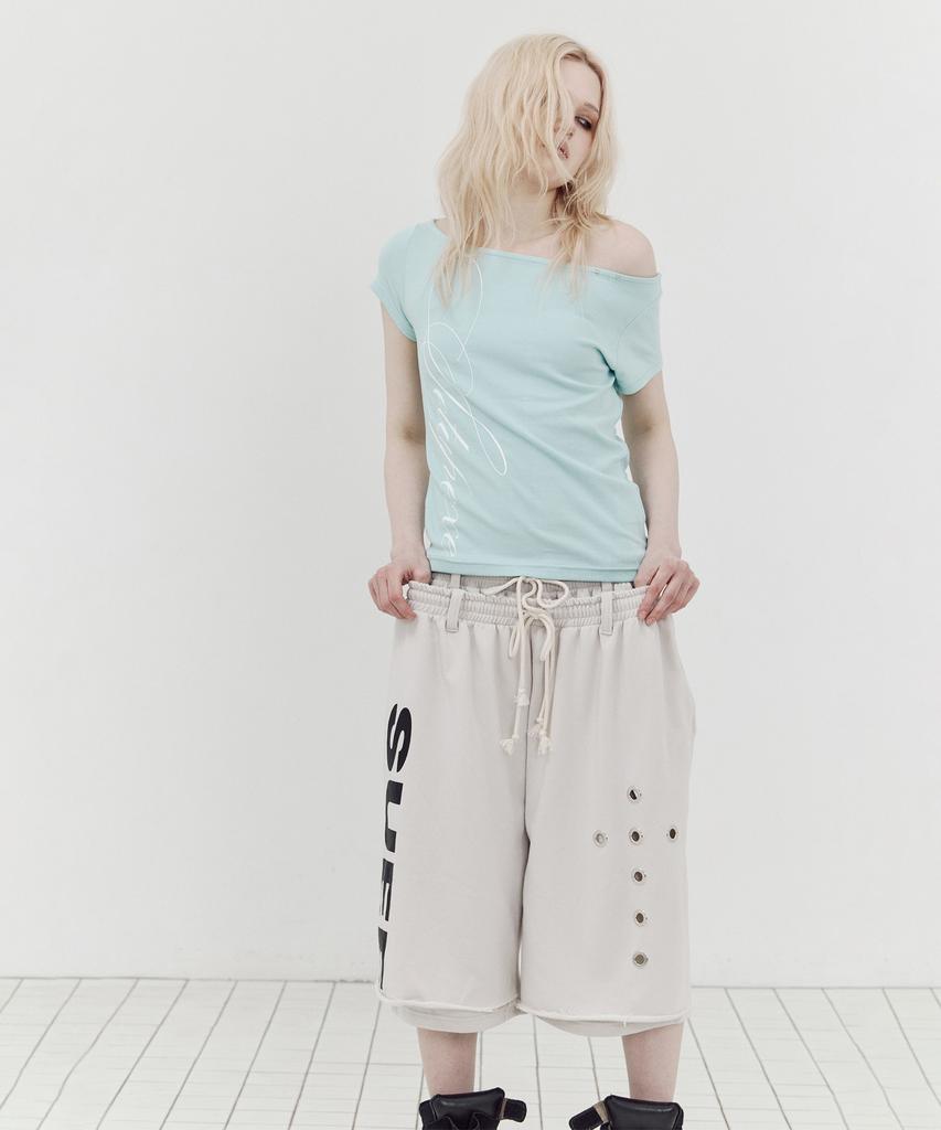 SETUP-EXE Double Layered Bermuda Pants / Beige