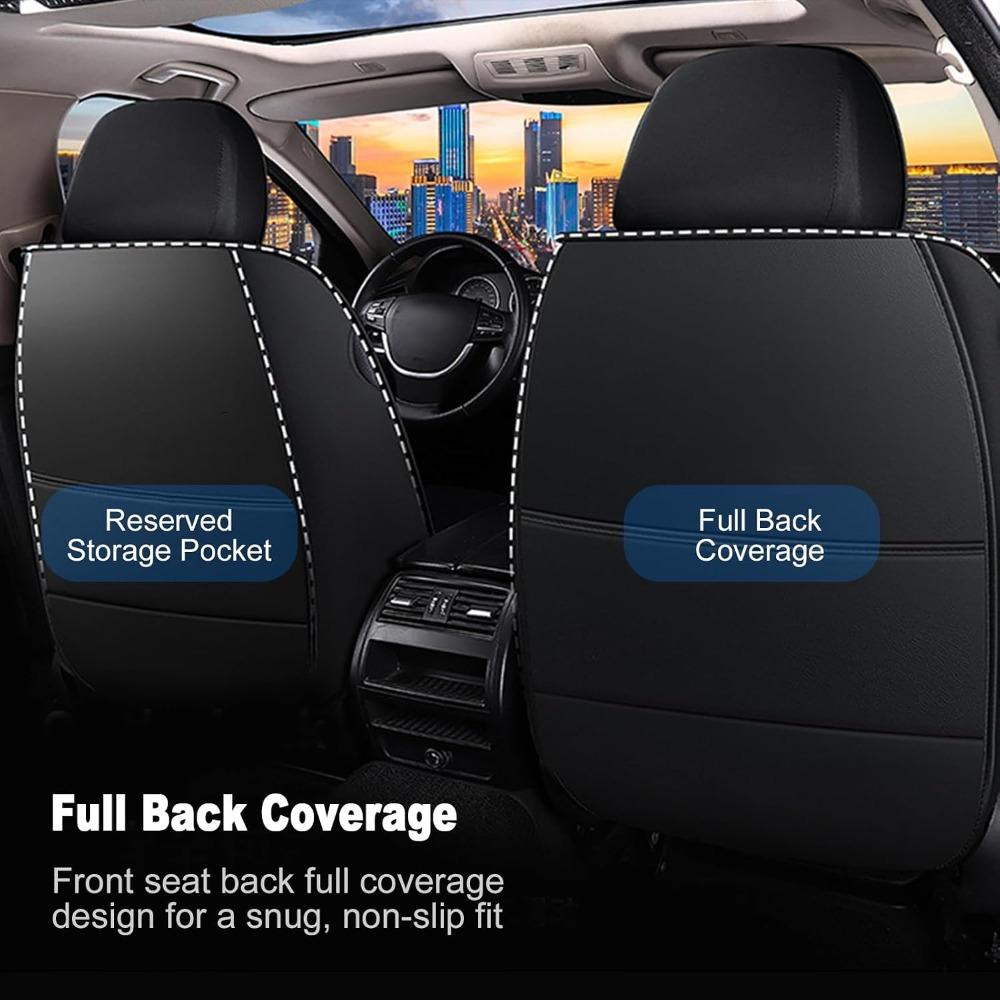 PU Leather Auto Seat Cushion Covers Full Coverage Coverage Seat Covers  for Sedans SUVs Trucks