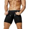 Men's Anti-Chafing Sport Boxer Briefs, Plus Size, Breathable, with Large Pouch and Extended Leg.