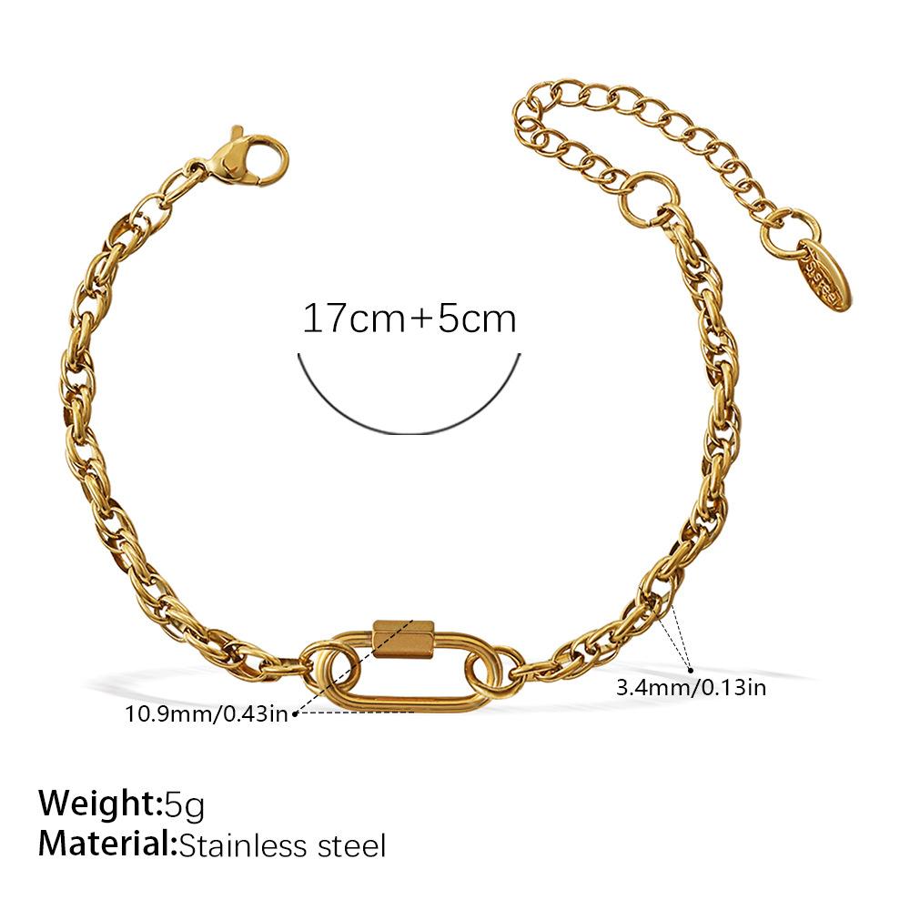 Japan And South Korea Fashion Niche Bracelet Necklace Women'S Personality Design Versatile Jewelry Does Not Fade Popular Trend