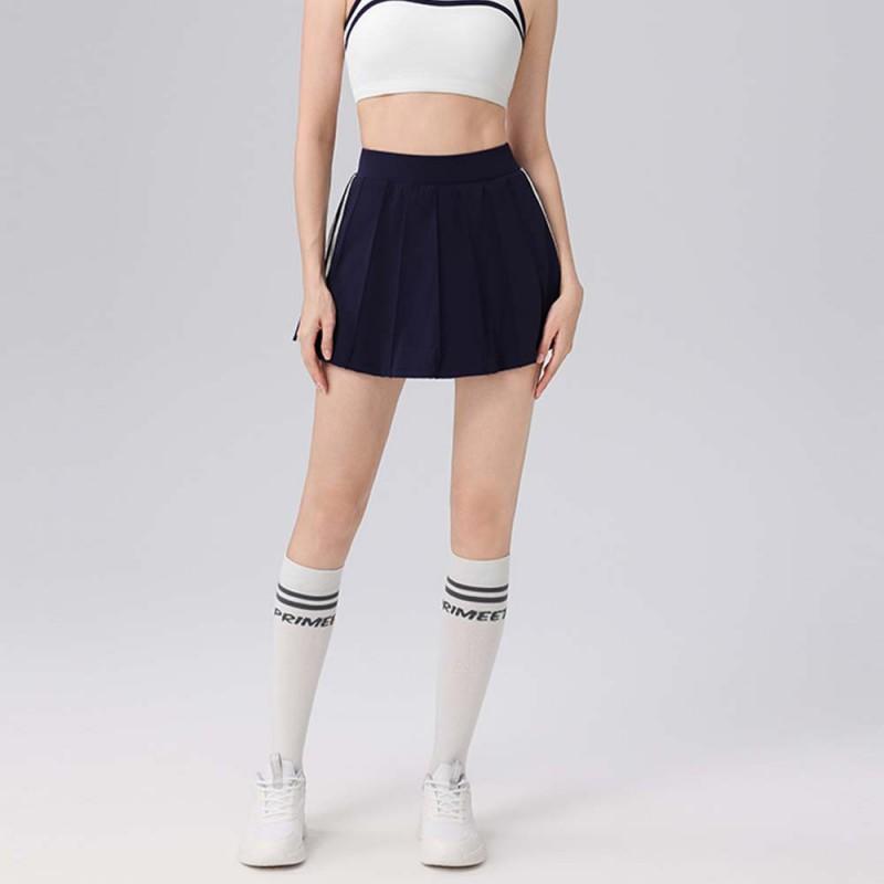 High-Waisted Sport Skirt With Built-in Shorts Tennis Golf Badminton Women Lightweight Breathable Athletic Skort In Black White