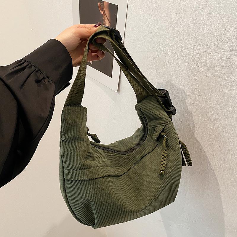 Зимняя бархатная сумка-пельмень женская новая модная универсальная повседневная наплечная сумка для работы, большая вместительная сумка-мессенджер зелёный