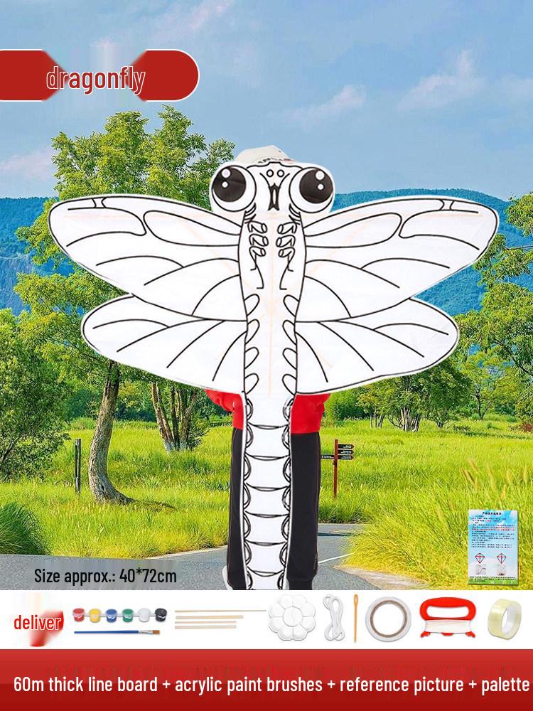 DIY Children s Large Hand-Painted Goldfish Bamboo Kite with Material Pack